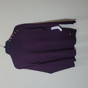 NWT Purple Long Sleeve Calvin Kelin Top
